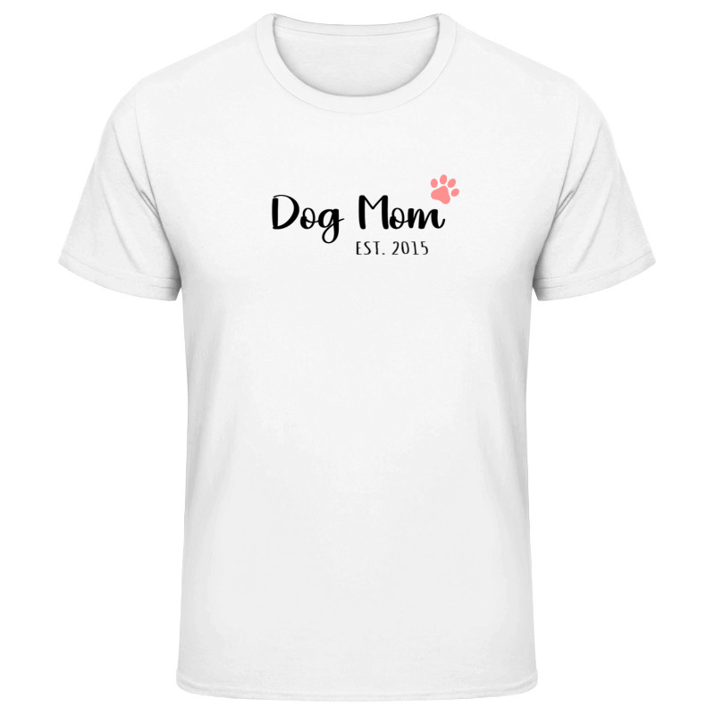 T-Shirt mit "Dog Mom" & Name