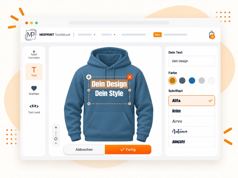 Hoodie selber gestalten