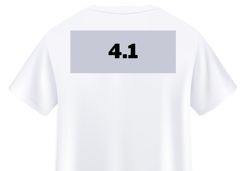 Hinten schmal drucken